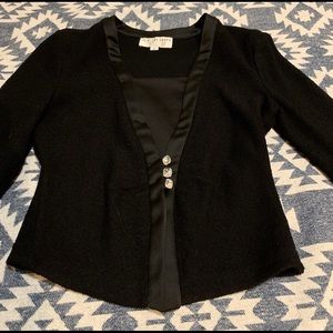 St. John two piece evening suit, black